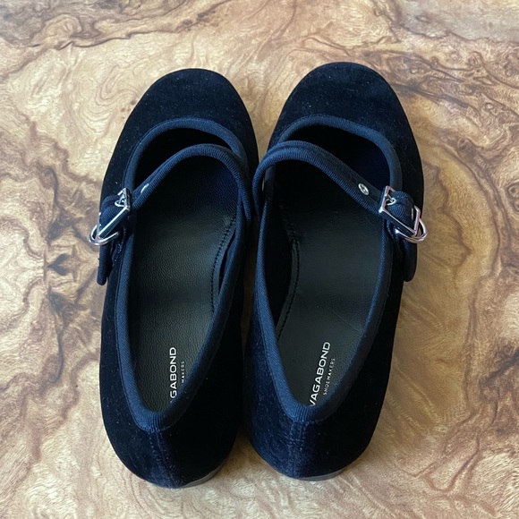 Vagabond Jolin Velvet Mary Jane Flat - Picture 3 of 5
